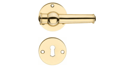 INDENDØRSGREB ALMANN 98 MED ROSET OG NØGLESKILTE TIL TRÆSKRUER