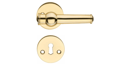 INDENDØRSGREB ALMANN 98 MED ROSET OG NØGLESKILTE TIL GENNEMGÅENDE SKRUER